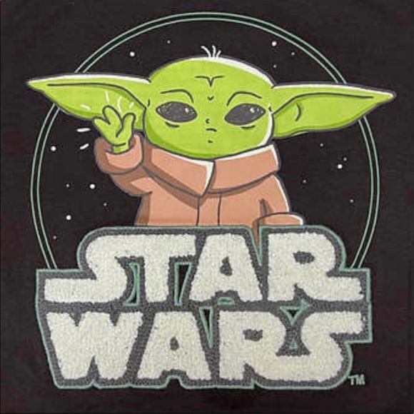 NWT KIDS SIZE (6) STAR WARS BABY YODA SWEATSHIRT SET (2) - Picture 3 of 6